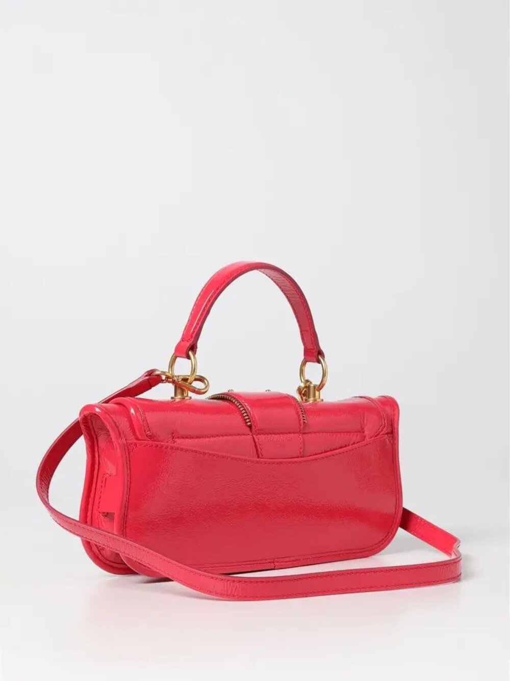 Balmain Blaze Rose Pink Patent 2-Way Baguette Bag | NWT | Rare | COA - Picture 4 of 12